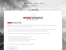 Tablet Screenshot of internetresourcesgroup.com
